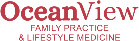 ocean view family practice text_Red